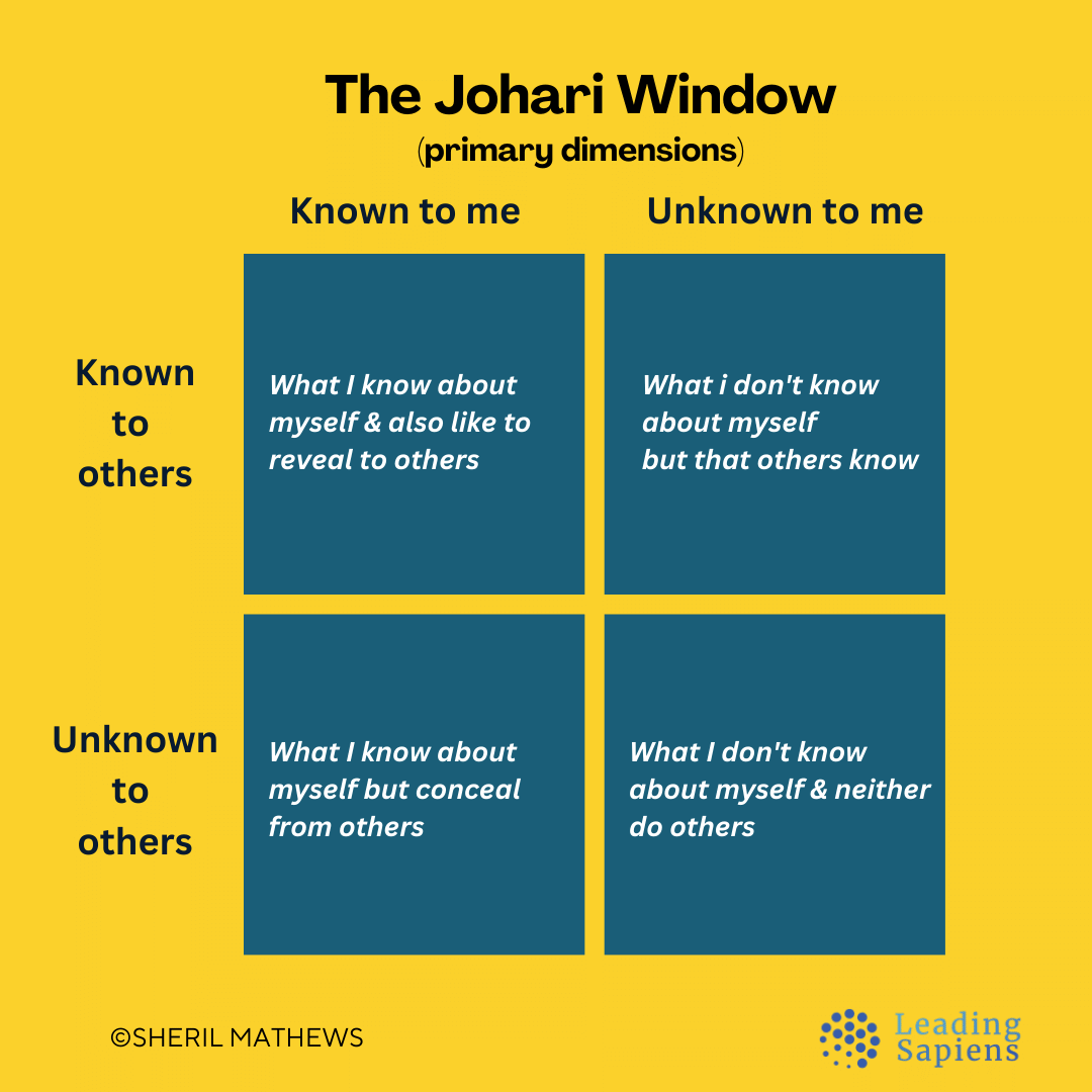Johari Window - primary dimensions